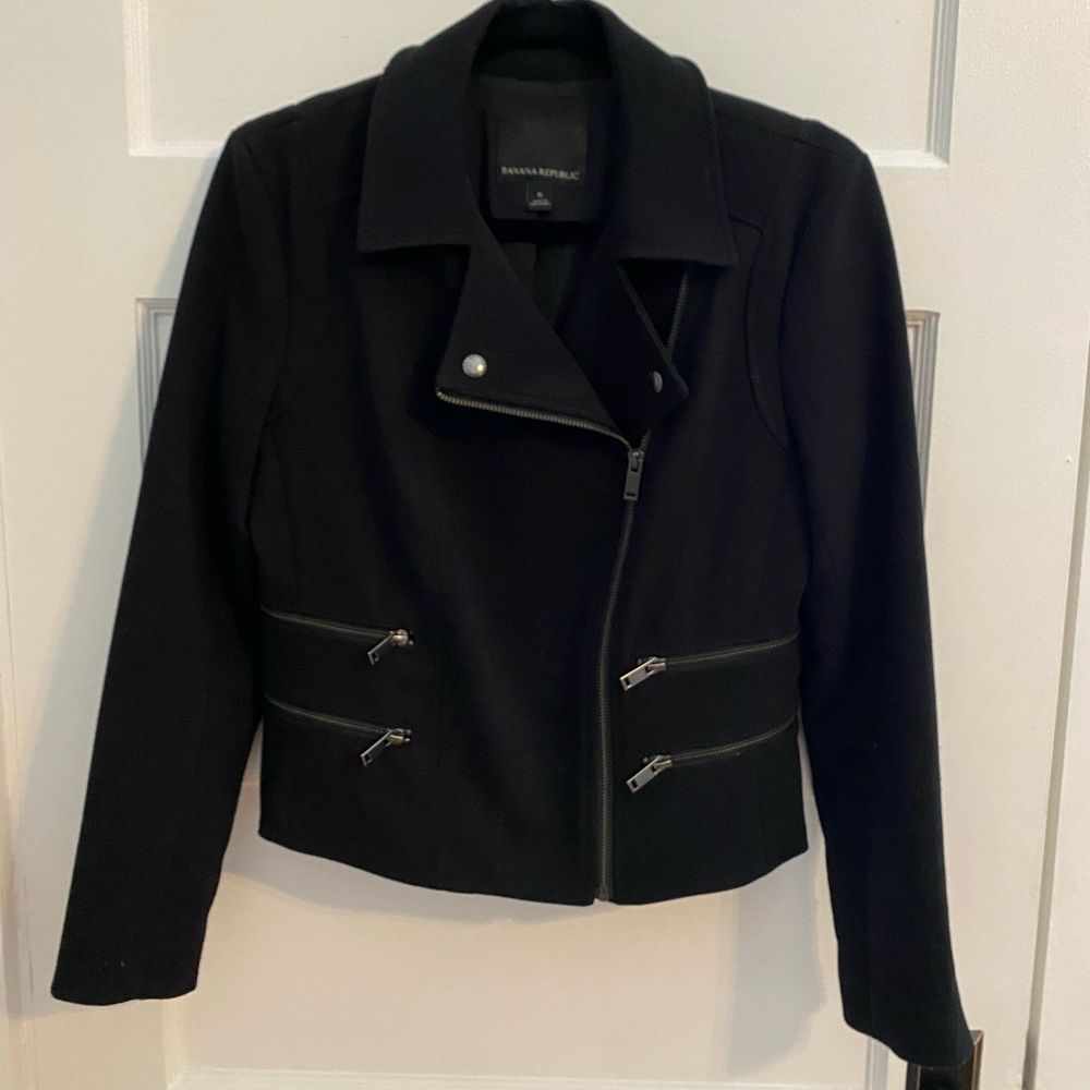 Banana Republic Black Moto Jacket